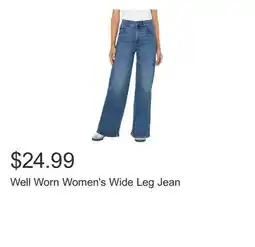 Costco Well Worn Women's Wide Leg Jean offer