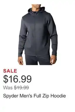 Costco Spyder Men's Full Zip Hoodie offer