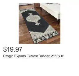 Costco Devgiri Exports Everest Runner, 2' 6 x 8' offer
