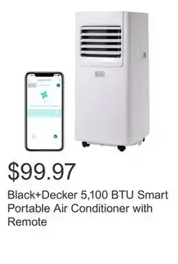Costco Black+Decker 5,100 BTU Smart Portable Air Conditioner with Remote offer
