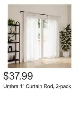 Costco Umbra 1 Curtain Rod, 2-pack offer