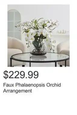 Costco Faux Phalaenopsis Orchid Arrangement offer