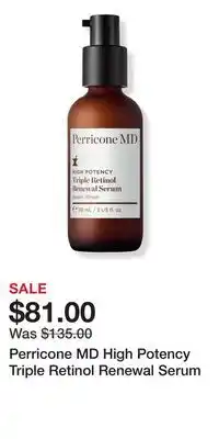 Ulta Beauty Perricone MD High Potency Triple Retinol Renewal Serum offer