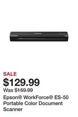 Office Depot Epson WorkForce ES-50 Portable Color Document Scanner offer