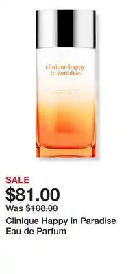 Ulta Beauty Clinique Happy in Paradise Eau de Parfum offer