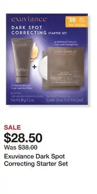Ulta Beauty Exuviance Dark Spot Correcting Starter Set offer