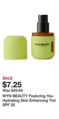 Ulta Beauty WYN BEAUTY Featuring You Hydrating Skin Enhancing Tint SPF 30 offer
