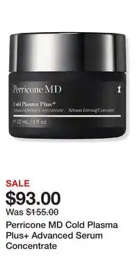 Ulta Beauty Perricone MD Cold Plasma Plus+ Advanced Serum Concentrate offer