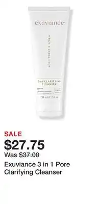 Ulta Beauty Exuviance 3 in 1 Pore Clarifying Cleanser offer