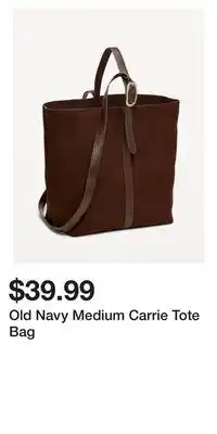 Old Navy Old Navy Medium Carrie Tote Bag offer