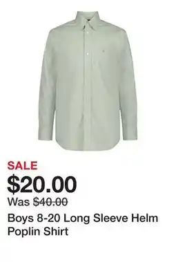 Belk Boys 8-20 Long Sleeve Helm Poplin Shirt offer