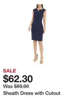 Belk Sheath Dress with Cutout offer