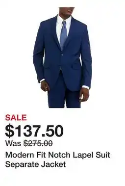 Belk Modern Fit Notch Lapel Suit Separate Jacket offer