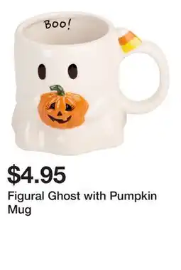 Belk Figural Ghost with Pumpkin Mug offer
