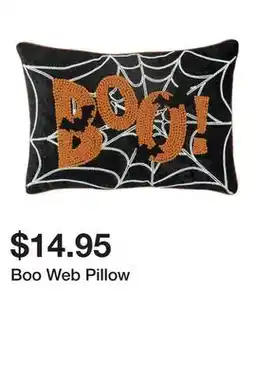 Belk Boo Web Pillow offer