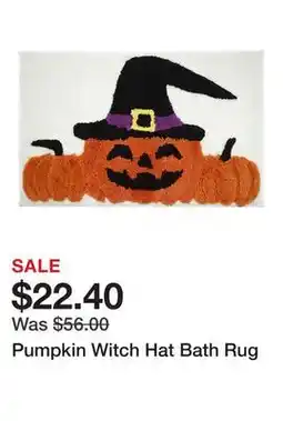 Belk Pumpkin Witch Hat Bath Rug offer