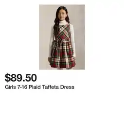 Belk Girls 7-16 Plaid Taffeta Dress offer