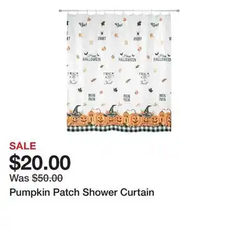 Belk Pumpkin Patch Shower Curtain offer