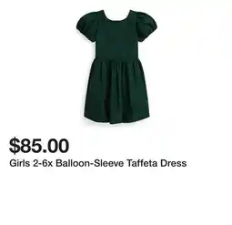 Belk Girls 2-6x Balloon-Sleeve Taffeta Dress offer