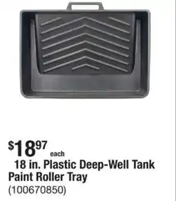 The Home Depot Plastic Deep-Well Tank Paint Roller Tray offer