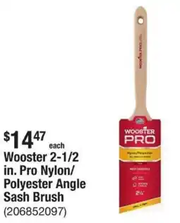 The Home Depot Wooster Pro Nylon Polyester Angle Sash Brush offer