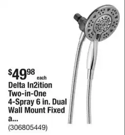 The Home Depot Delta In2ition Two-in-One offer