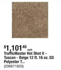 The Home Depot TrafficMaster Hot Shot II - Tuscan - Beige offer