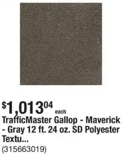 The Home Depot TrafficMaster Gallop offer