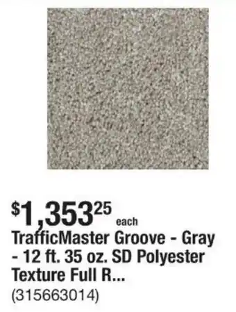 The Home Depot TrafficMaster Groove offer