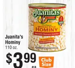 Smart & Final Juanita's Hominy offer