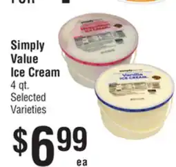 Smart & Final Simply Value Ice Cream offer