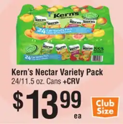 Smart & Final Kern's Nectar Variety Pack offer