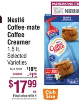 Smart & Final Nestlé Coffee-mate Coffee Creamer offer