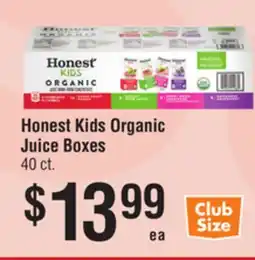 Smart & Final Honest Kids Organic Juice Boxes offer