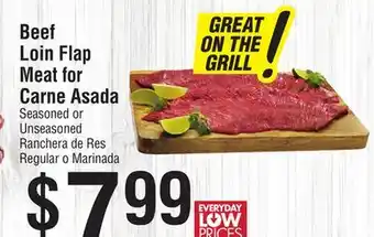 Smart & Final Beef Loin Flap Meat for Carne Asada offer