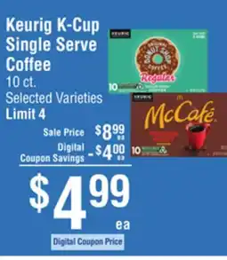 Smart & Final Keurig K-Cup Single Serve Coffee offer