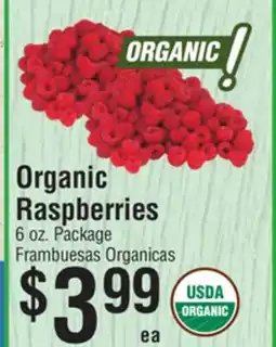 Smart & Final Organic Raspberries offer