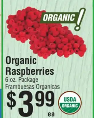 Smart & Final Organic Raspberries offer
