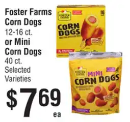 Smart & Final Foster Farms Corn Dogs or Mini Corn Dogs offer