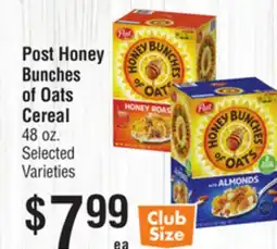 Smart & Final Post Honey Bunches of Oats Cereal offer