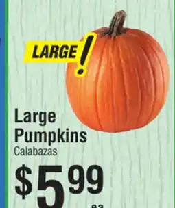 Smart & Final Large Pumpkins offer