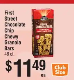 Smart & Final First Street Chocolate Chip Chewy Granola Bars offer