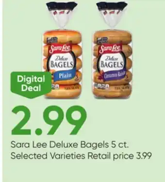 Stater Bros Sara Lee Deluxe Bagels offer