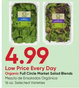 Stater Bros Organic Full Circle Market Salad Blends offer