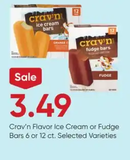 Stater Bros Crav'n Flavor Ice Cream or Fudge Bars offer