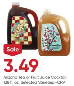 Stater Bros Arizona Tea or Fruit Juice Cocktail offer