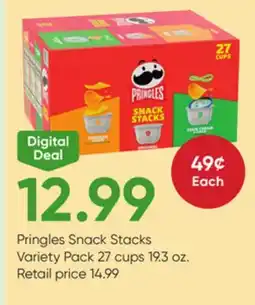 Stater Bros Pringles Snack Stacks Variety Pack 27 cups 19.3 oz offer
