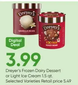 Stater Bros Dreyer's Frozen Dairy Dessert or Light Ice Cream offer
