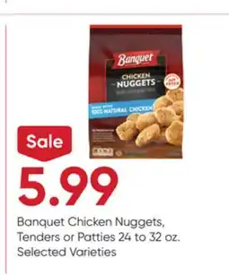 Stater Bros Banquet Chicken Nuggets, Tenders or Patties offer