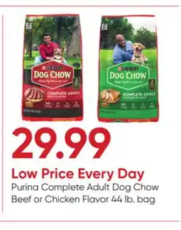 Stater Bros Purina Complete Adult Dog Chow Beef or Chicken Flavor offer